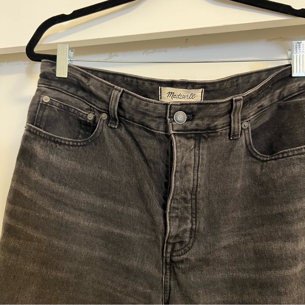 Madewell Darted Barrel Leg jeans Washed Black